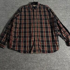 LL‎ Bean Men's Plaid Flannel Shirt XL REG Long Sleeve Button Down Casual Warm